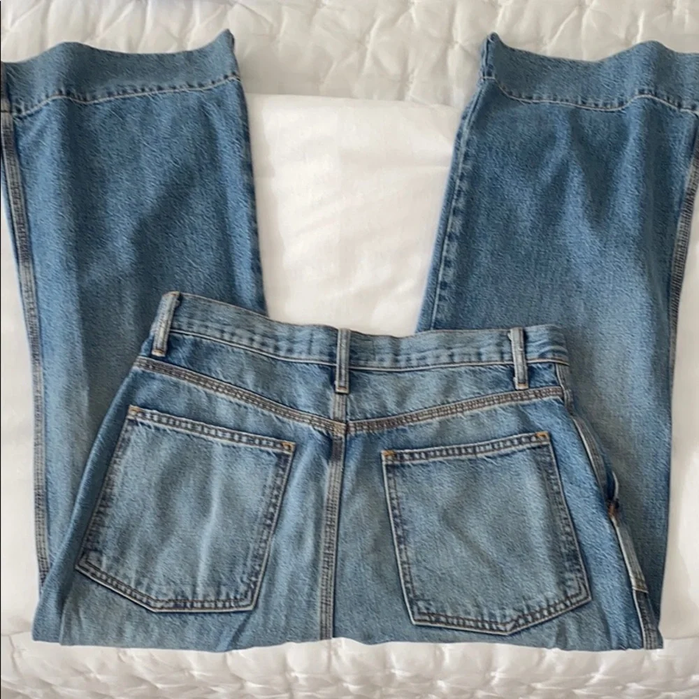THE GREAT. Blue Flare & Wide Leg Jeans - Picture 3 of 5